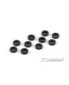 ARANDELAS DE ALUMINIO 3X6X2 NEGRAS (10)