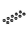 ARANDELA DE ALUMINIO 3x6x2.5MM - NEGRO (10)