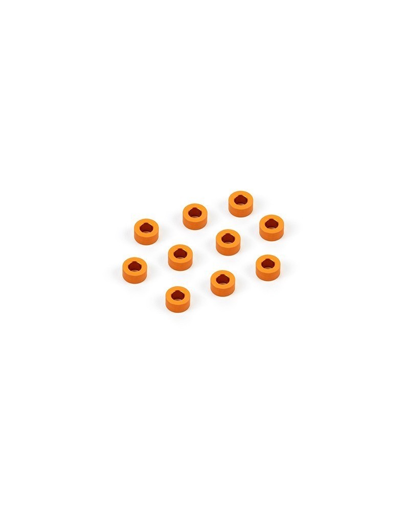 ARANDELAS ALUM. 3X6X3.0MM - NARANJA (10)