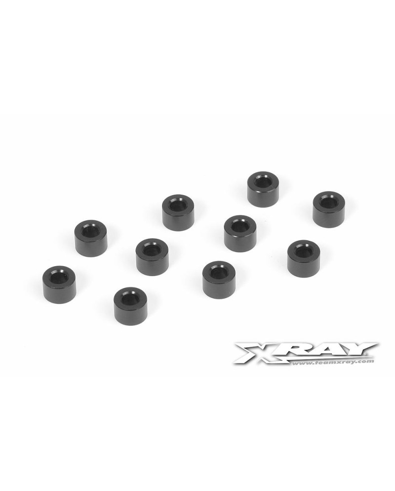 ARANDELA ALU 3x6x4.0MM - NEGRA (10)
