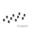 ARANDELA ALU 3x6x6.0MM - NEGRA (10)