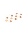ARANDELA DE ALUMINIO 3x7x1.0MM - LARANJA (10)