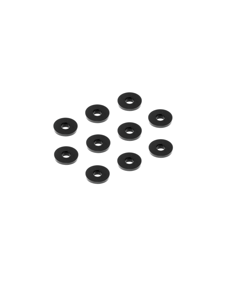 ARANDELA DE ALUMINIO 3x7x2.0MM - NEGRO (10)