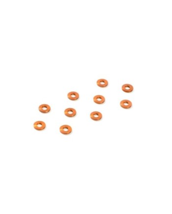 ARANDELA DE ALUMINIO  3x7x2.0MM - NARANJA (10)