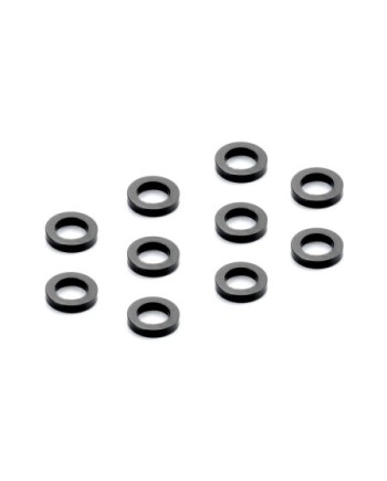 ARANDELA DE ALUMINIO 3x5x1.0MM - NEGRA (10)