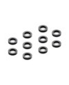 ARANDELA DE ALUMINIO 3x5x1.0MM - NEGRA (10)