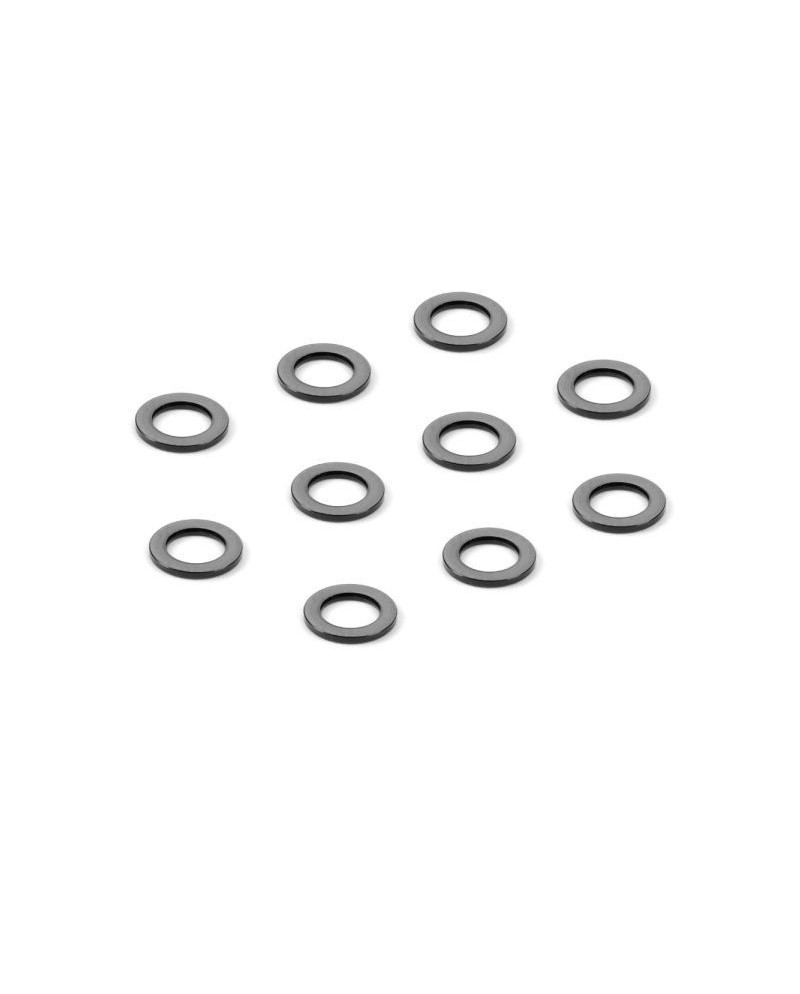 ARANDELA DE ALUMINIO 3x5x0.5MM - NEGRO (10)