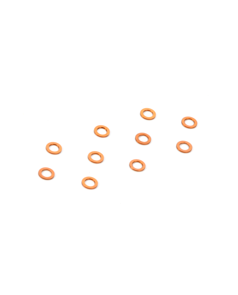 ARANDELA ALU 3x5x0.5MM - NARANJA (10)