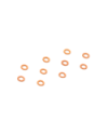 ARANDELA ALU 3x5x0.5MM - NARANJA (10)
