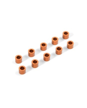 ARANDELA DE ALUMINIO 3x5x4.0MM - NARANJA (10)