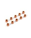 ARANDELA DE ALUMINIO 3x5x4.0MM - NARANJA (10)