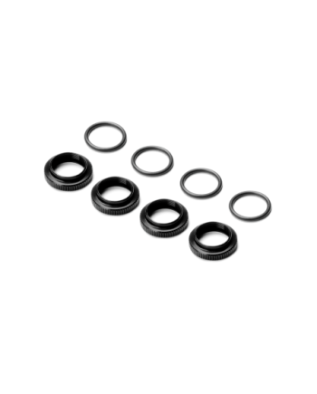 ROSCA AJUSTE AMORT ALU + O-RING - NEGRO (4)