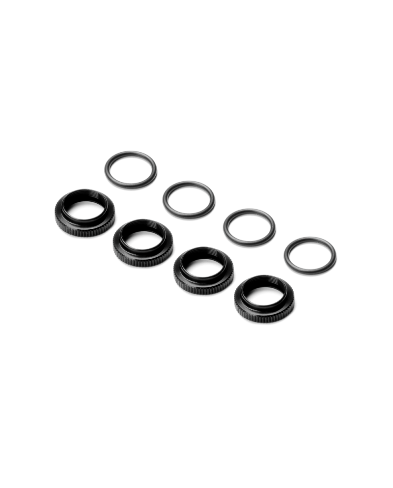 ROSCA AJUSTE AMORT ALU + O-RING - NEGRO (4)