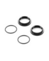 TUERCA DE ALUMINIO AJUSTABLE DE AMORTIGUADOR - NEGRO (2)