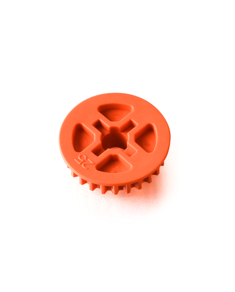 POLEA DE PLASTICO BAJA FRICCION  25T - GRAFITO