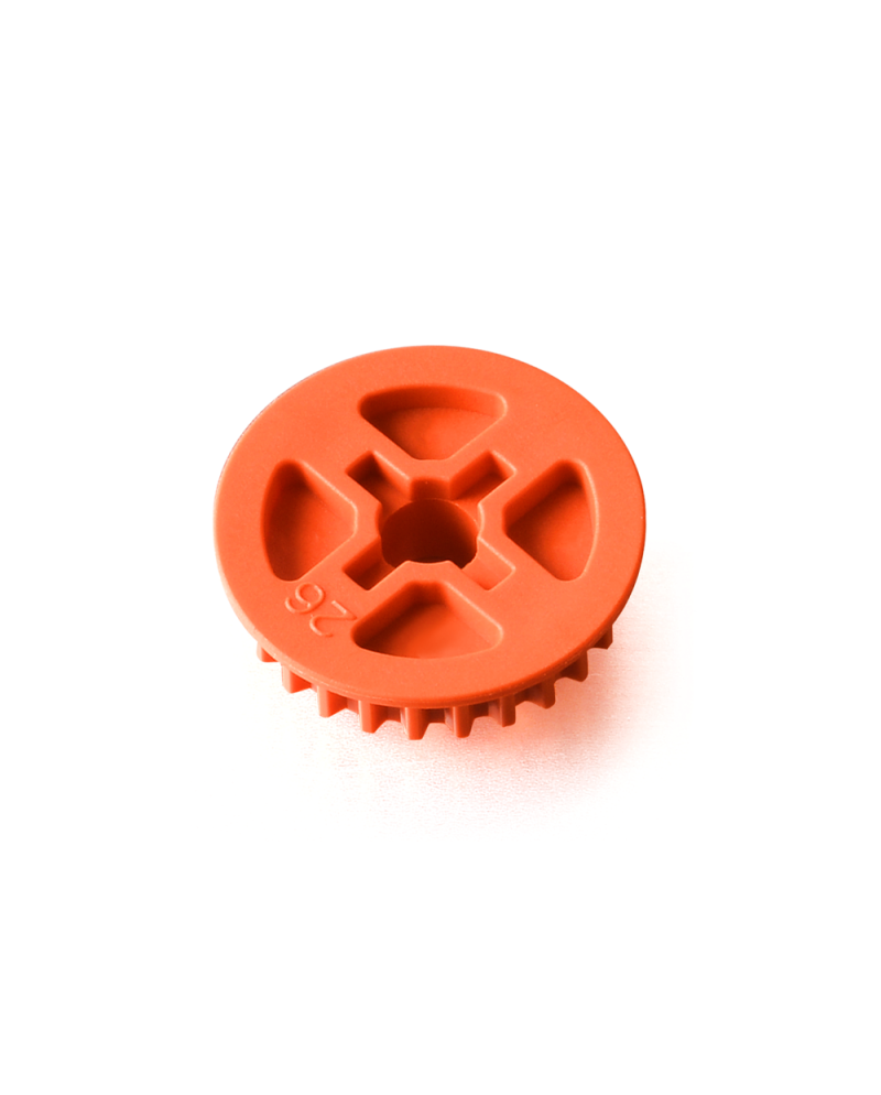 POLEA PLASTICO DE BAJA FRICCIÃ“N 26T - LATERAL - GRAFITO