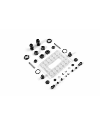 JUEGO DE AMORTIGUADORES DE ALUMINIO - NEGRO (2 UNIDADES)