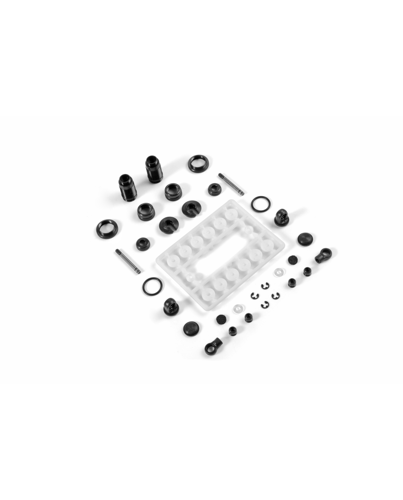 JUEGO DE AMORTIGUADORES DE ALUMINIO - NEGRO (2 UNIDADES)