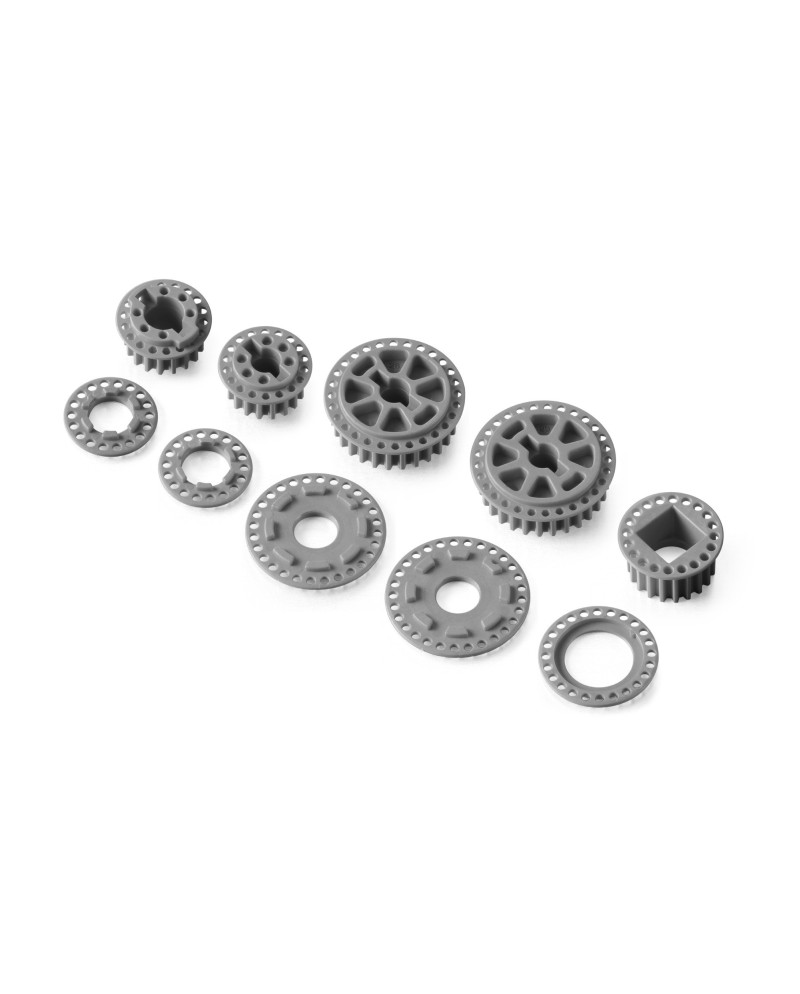 LOW FRICTION COMPOSITE BELT PULLEY SET - GRAPHITE