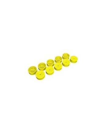 LLANTA DELANTERA 4WD AERODISK CON HEXÃ?GONO DE 12MM IFMAR - AMARILLO - DURO (10)