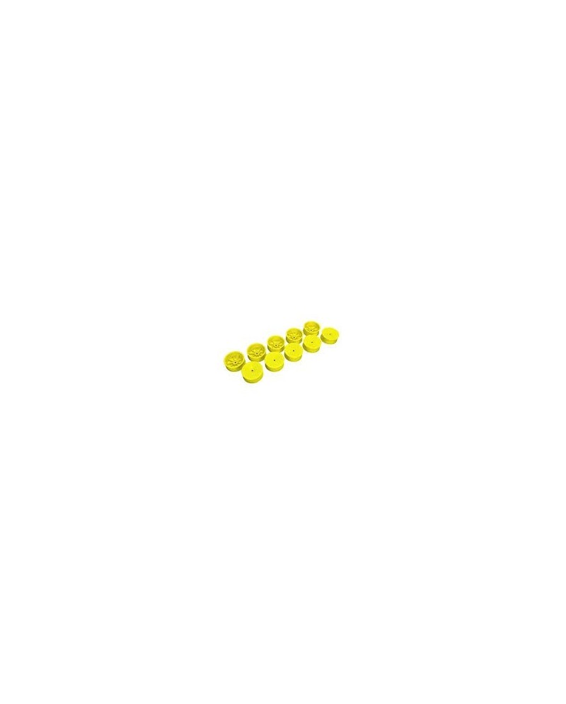 LLANTA DELANTERA 4WD AERODISK CON HEXÃ?GONO DE 12MM IFMAR - AMARILLO - DURO (10)