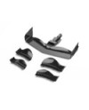 ALERON DELANTERO DE PLASTICO AJUSTABLE X1 - NEGRO - DISEÃ‘O PLANO
