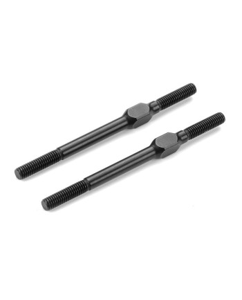 ALU ADJ. TURNBUCKLE M3x51MM - SWISS 7075 T6 - BLACK (2)