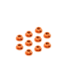 TUERCA DE ALUMINIO DENTADA M4 - NARANJA (10)