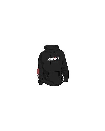 SUDADERA NEGRA CON CAPUCHA (M)