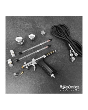 AerÃ³grafo Revolver gravity-feed airbrush dual-action