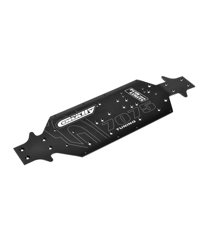 CHASIS XTREME SWB - FABRICADO ALUMINIO 7075 T6 - 3MM - ANODIZADO DURO - NEGRO - FABRICADO EN ITALIA