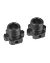 HEXÃGONO DE RUEDA - XB PRO - ALIGERADO - ALUMINIO 7075 - NEGRO - 2 PIEZAS