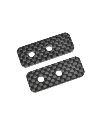 SEPARADOR PARA BARRA RIGIDIFICADORA DE CHASIS - XB PRO - DELANTERO - TRASERO - CARBONO 3mm - 1 PIEZA