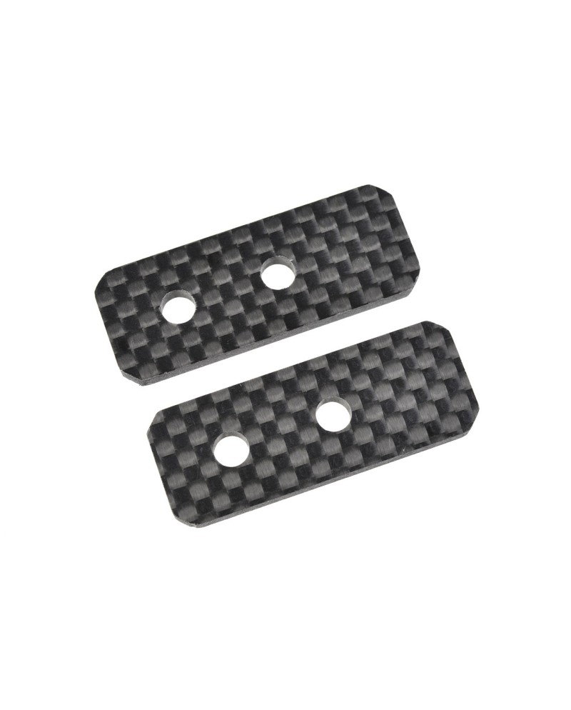 SEPARADOR PARA BARRA RIGIDIFICADORA DE CHASIS - XB PRO - DELANTERO - TRASERO - CARBONO 3mm - 1 PIEZA