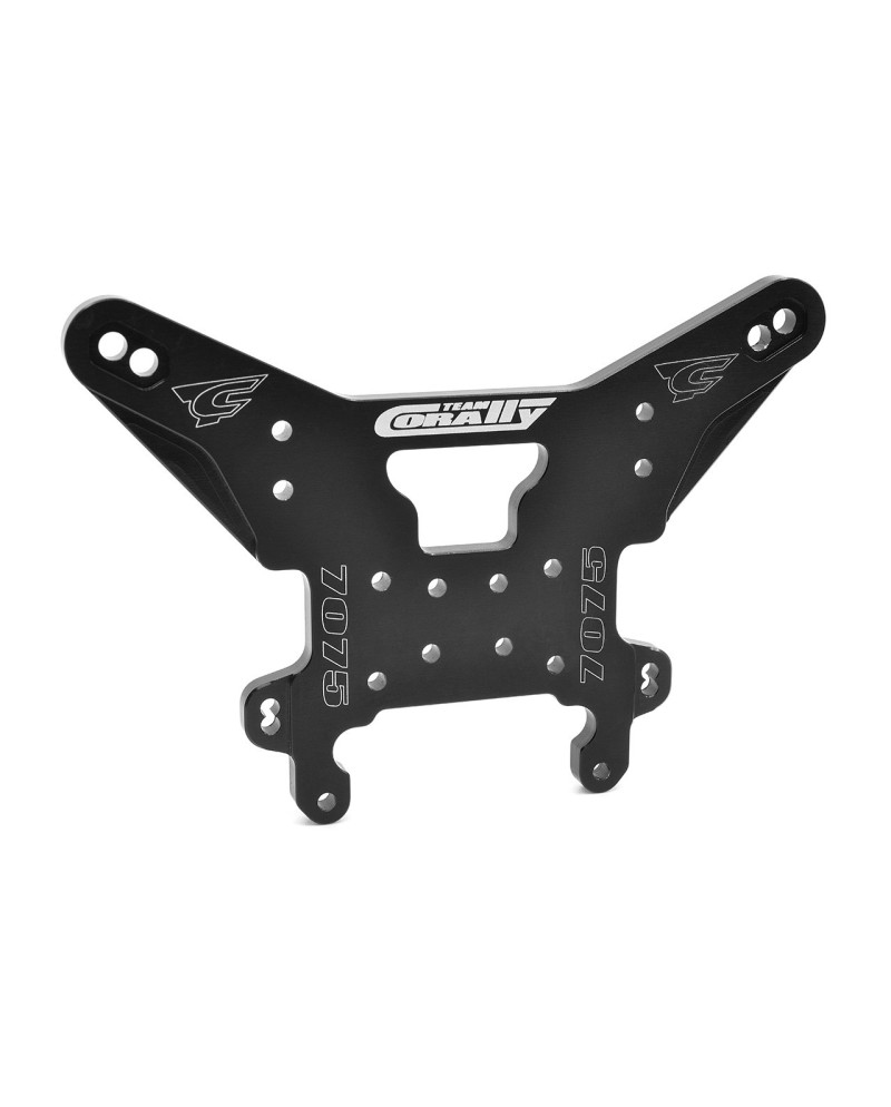 MARIPOSA DE SUSPENSION - XL6S - TRASERA - ALUMINIO 7075 - 5mm - ANODIZADO DURO - NEGRO - FABRICADO EN ITALIA