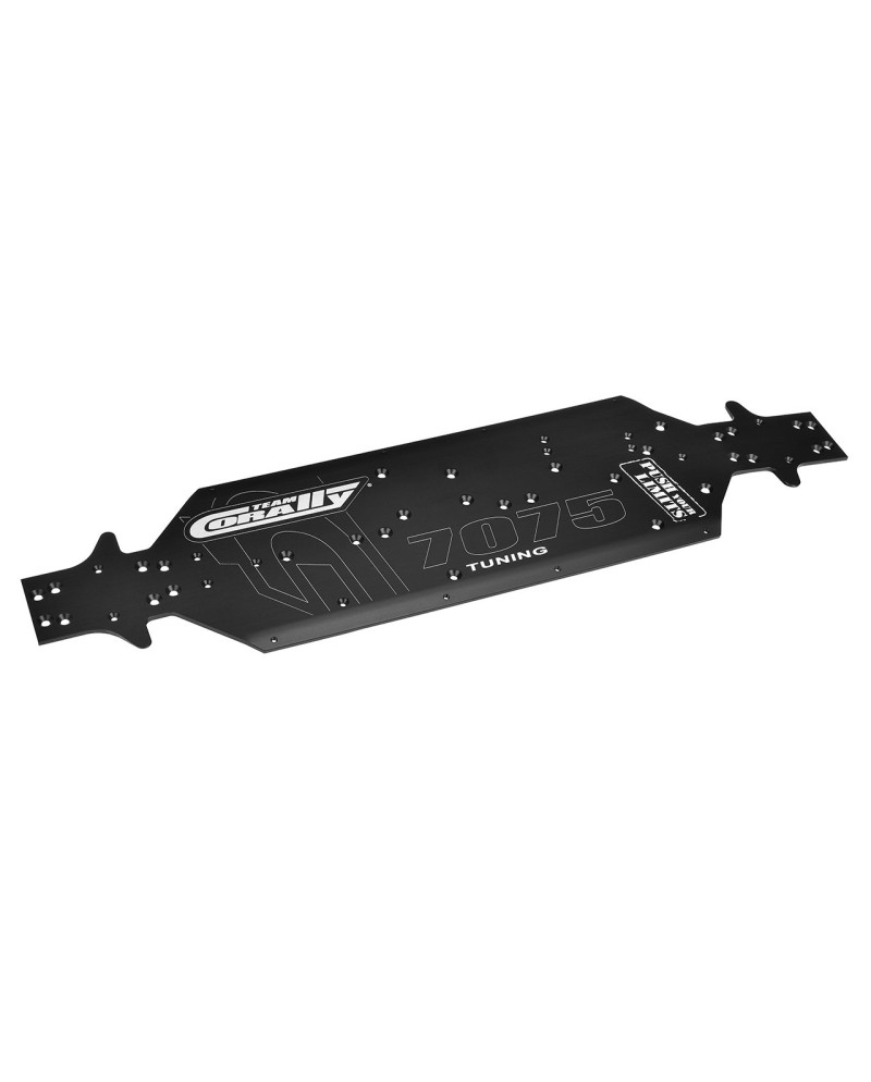 CHASIS - XL6S - DELANTERO - ALUMINIO 7075 - 3mm - ANODIZADO DURO - NEGRO - FABRICADO EN ITALIA