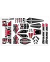 HOJA DE ADHESIVOS PARA CARROCERÃA - SPARK XB6 - PRECORTADA - COLOR ROJO - 1 PIEZA