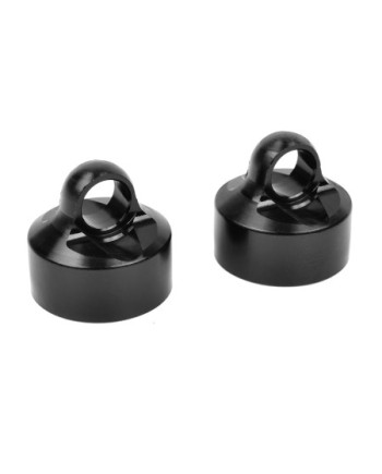 TAPON DE AMORTIGUADOR - ALUMINIO - ANODIZADO DURO - NEGRO - 2 PIEZAS