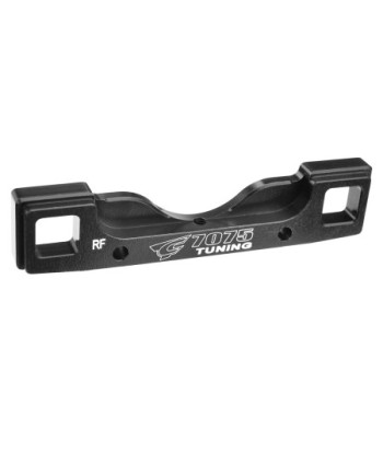 PLACA DE SOPORTE DE TRAPECIOS PRO - TRASERA-DELANTERA - ALUMINIO 7075 - FABRICADO EN ITALIA - 1 PIEZA