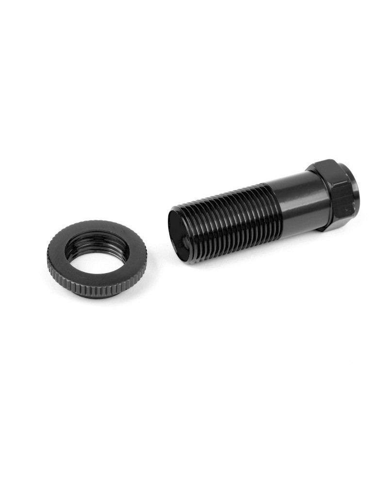 EJE DE SALVASERVOS CON TUERCA - ALUMINIO - NEGRO - 1 JUEGO