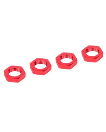 TUERCA DE RUEDA - ALUMINIO - ROJA - 4 PIEZAS