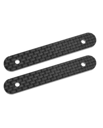 BARRA RIGIDIFICADORA DEL AMORTIGUADOR - TRASERA - COMPATIBLE CON PARTE C-00180-105 - CARBONO 2.5MM - 2 PIEZAS