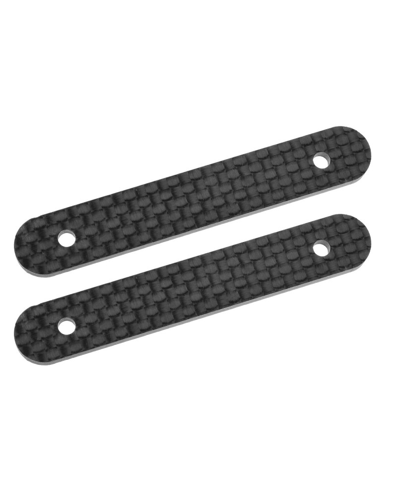 BARRA RIGIDIFICADORA DEL AMORTIGUADOR - TRASERA - COMPATIBLE CON PARTE C-00180-105 - CARBONO 2.5MM - 2 PIEZAS