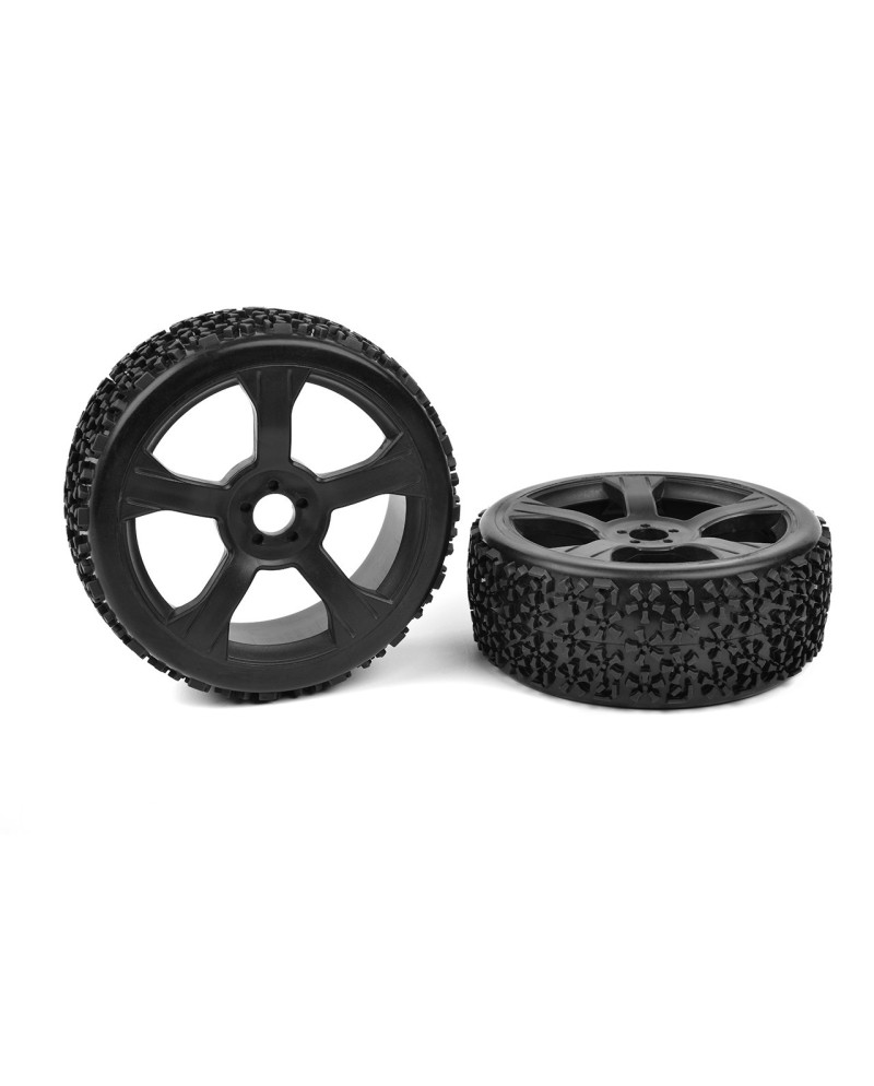 NEUMÃTICOS OFF-ROAD 1/8 BUGGY - NINJA - BAJO PERFIL - PEGADOS EN LLANTAS NEGRAS - 1 PAR