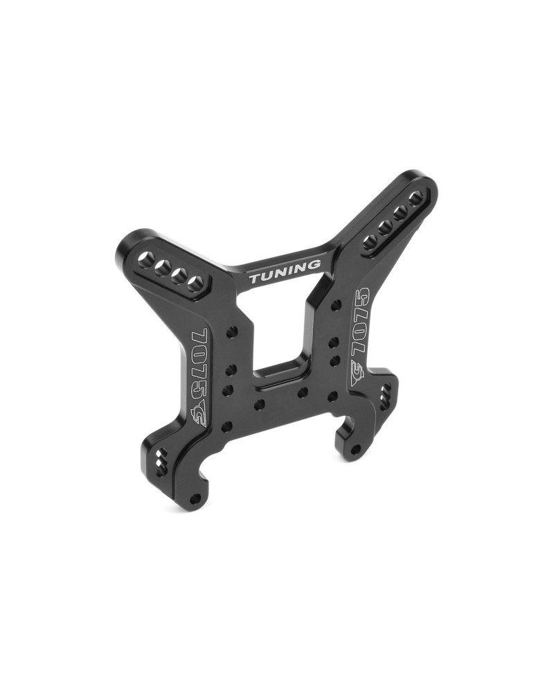 MARIPOSA DE AMORTIGUADOR XTREME - TRASERA - ALUMINIO 7075 - 5MM - ANODIZADO DURO - NEGRA - HECHA EN ITALIA