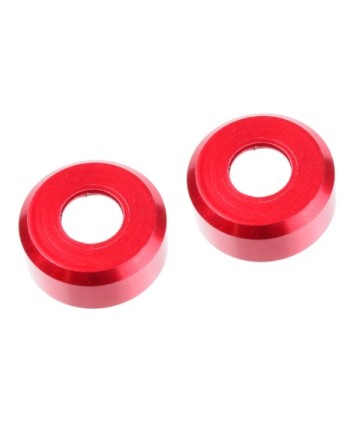 INSERTO DE TRAPECIO HDA - EXTERIOR - SEPARADOR 1.5MM - ALUMINIO - ROJO - 2 PIEZAS