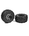 NEUMÃTICOS 1/8 MT - MUD CLAWS - PEGADOS EN LLANTAS BBS NEGRAS - NEGRO - 1 PAR