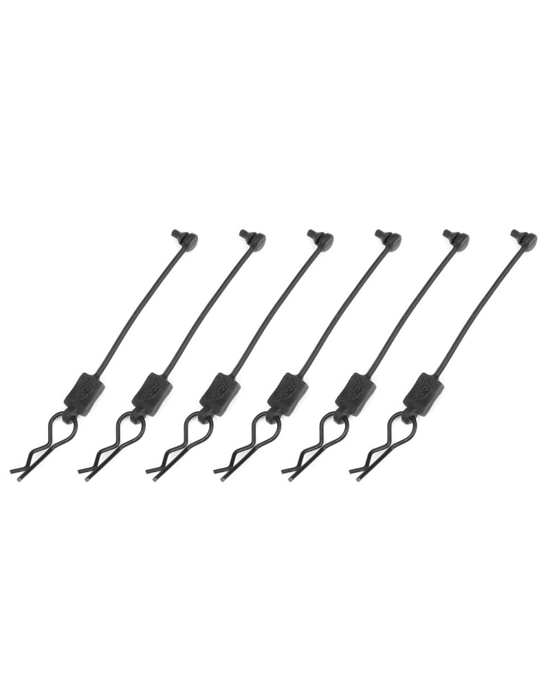 SOPORTE PARA CLIP DE CARROCERÃA  - NEGRO - 6 PIEZAS