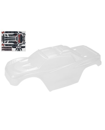CARROCERÃA DE POLICARBONATO - SKETER XP 4S - TRANSPARENTE - CORTADA - CON PEGATINAS - 1 PIEZA