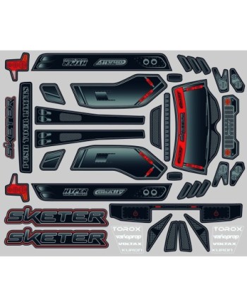 HOJA DE ADHESIVOS PARA CARROCERÃA - SKETER XP 4S - 1 PIEZA
